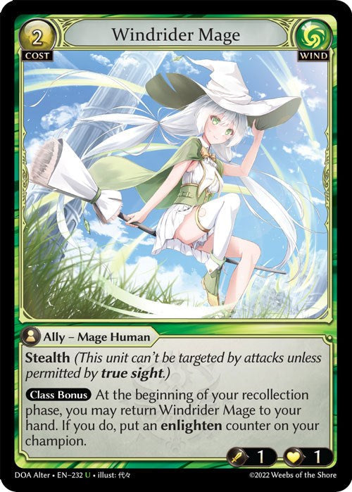 Windrider Mage (232) [Dawn of Ashes: Alter Edition] Foil