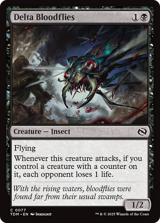 Delta Bloodflies (077) Foil - Tarkir: Dragonstorm