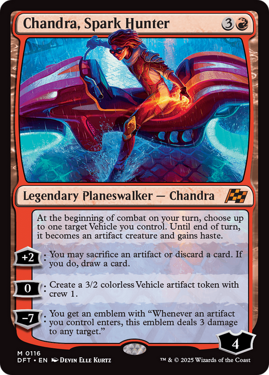 Chandra, Spark Hunter Foil (116) - Aetherdrift