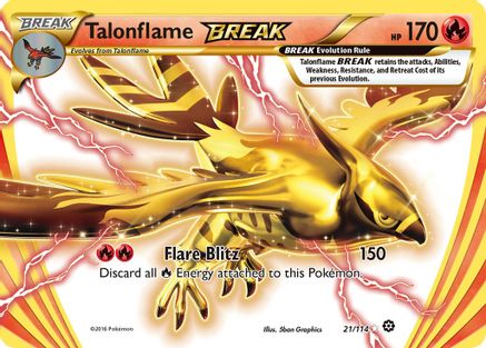 Talonflame BREAK (21/114) [XY: Steam Siege] | Silver Goblin