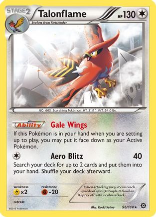 Talonflame (96/114) [XY: Steam Siege] | Silver Goblin