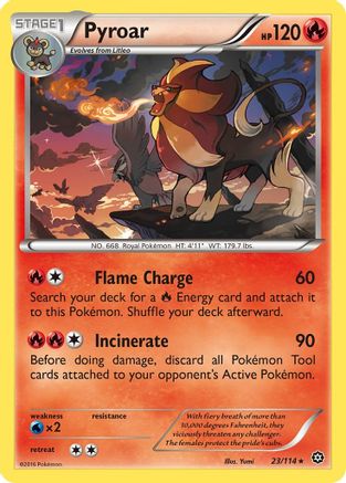 Pyroar (23/114) [XY: Steam Siege] | Silver Goblin