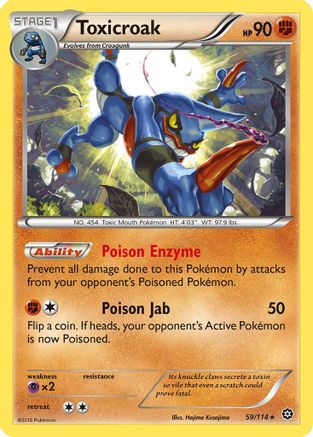 Toxicroak (59/114) [XY: Steam Siege] | Silver Goblin