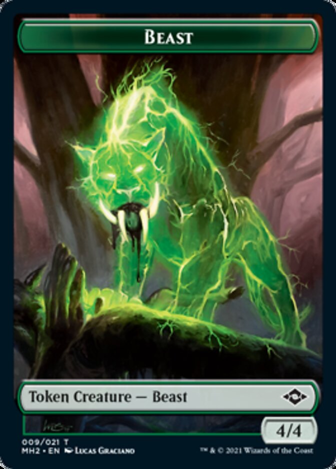 Beast Token [Modern Horizons 2 Tokens] | Silver Goblin