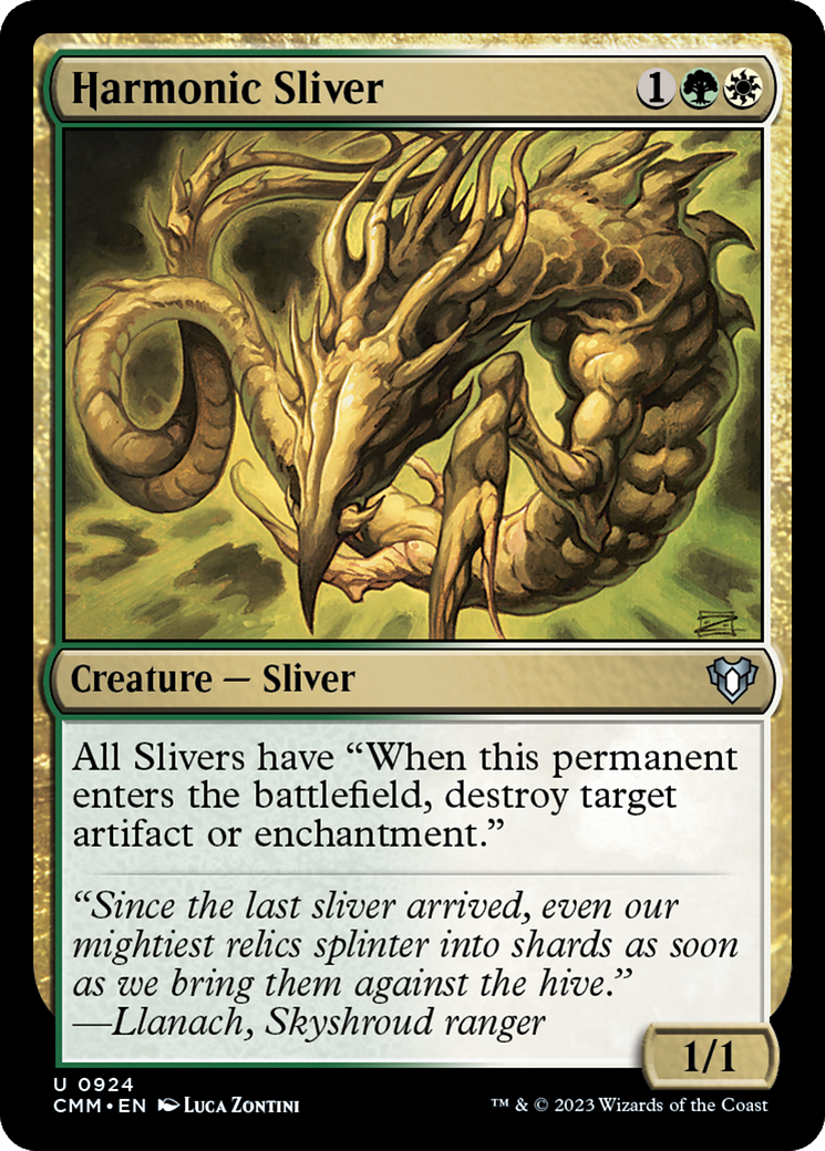 Harmonic Sliver [Commander Masters] | Silver Goblin