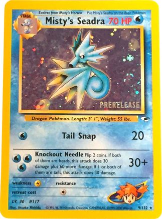 Misty's Seadra (Prerelease) (9) Holofoil - WoTC Promo