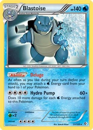 Blastoise (31/149) (Theme Deck Exclusive) [Black & White: Boundaries Crossed] | Silver Goblin