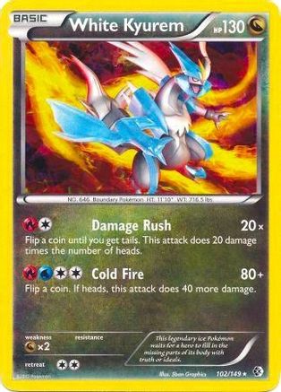 White Kyurem (102/149) (Theme Deck Exclusive) [Black & White: Boundaries Crossed] | Silver Goblin