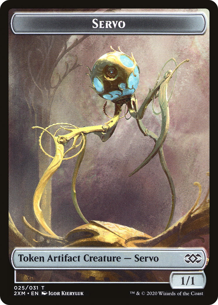 Human Soldier // Servo Double-Sided Token [Double Masters Tokens] | Silver Goblin