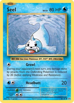 Seel (28/108) [XY: Evolutions] | Silver Goblin