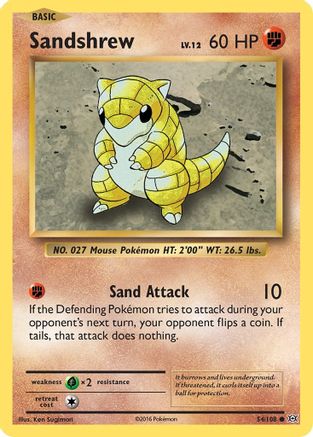 Sandshrew (54/108) [XY: Evolutions] | Silver Goblin