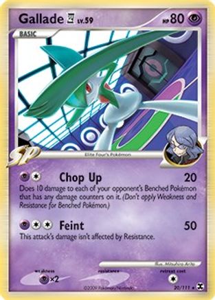 Gallade (20/111) (Theme Deck Exclusive) [Platinum: Rising Rivals] | Silver Goblin