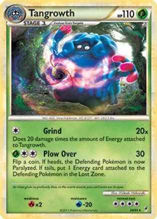 Tangrowth (34/95) (Theme Deck Exclusive) [HeartGold & SoulSilver: Call of Legends] | Silver Goblin