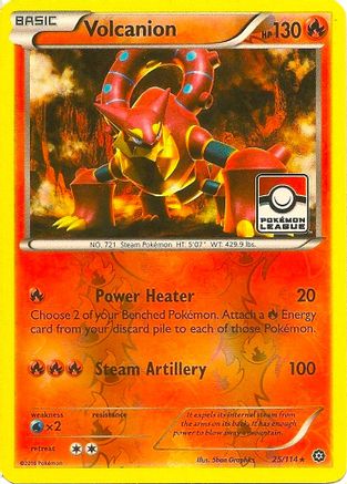 Volcanion (25/114) (League Promo) [XY: Steam Siege] | Silver Goblin