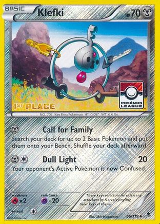 Klefki (66/119) (League Promo 1st Place) [XY: Phantom Forces]