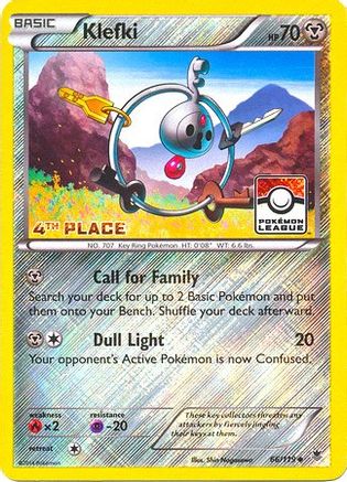 Klefki (66/119) (League Promo 4th Place) [XY: Phantom Forces]