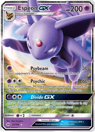 Espeon GX (61) Holofoil - Sun & Moon