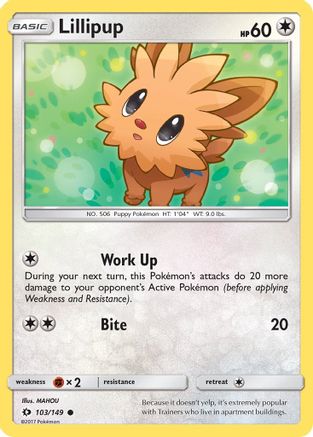 Lillipup (103/149) [Sun & Moon: Base Set] | Silver Goblin