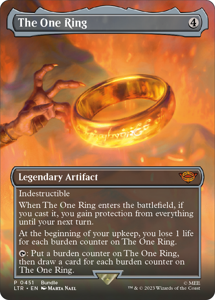 The One Ring (Borderless Alternate Art) [The Lord of the Rings: Tales of Middle-Earth] | Silver Goblin