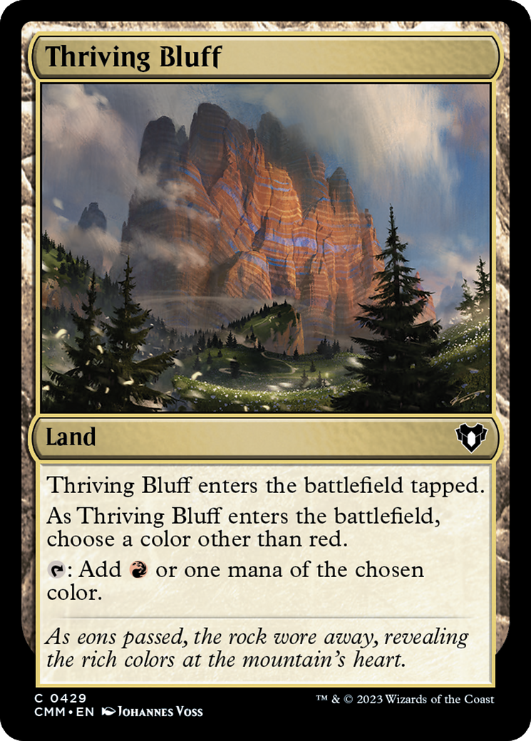 Thriving Bluff [Commander Masters] | Silver Goblin