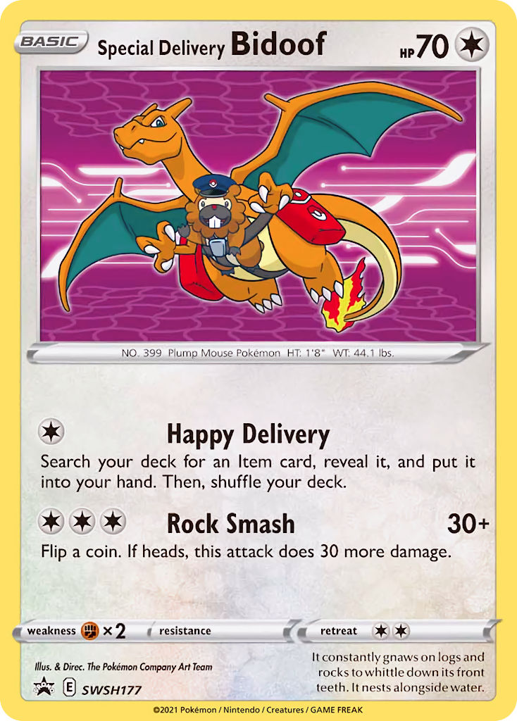 Special Delivery Bidoof (SWSH177) [Sword & Shield: Black Star Promos] | Silver Goblin