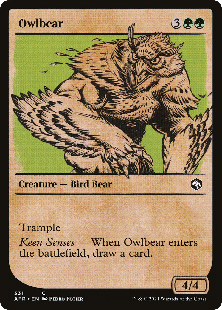 Owlbear (Showcase) [Dungeons & Dragons: Adventures in the Forgotten Realms] | Silver Goblin