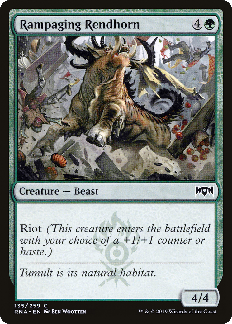 Rampaging Rendhorn [Ravnica Allegiance] | Silver Goblin