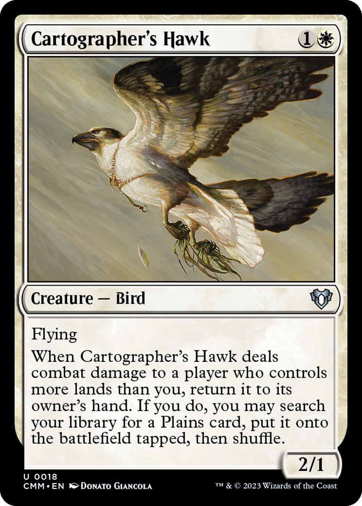 Cartographer's Hawk [Commander Masters]