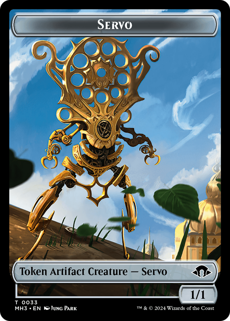 Aetherborn (Ripple Foil) // Servo Double-Sided Token [Modern Horizons 3 Commander Tokens] | Silver Goblin