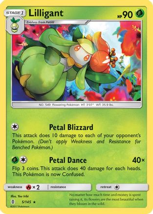 Lilligant (5/145) [Sun & Moon: Guardians Rising] | Silver Goblin