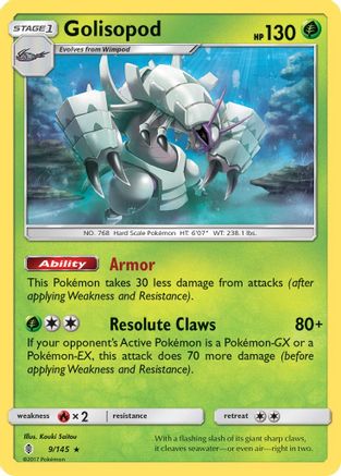 Golisopod (9/145) [Sun & Moon: Guardians Rising] | Silver Goblin