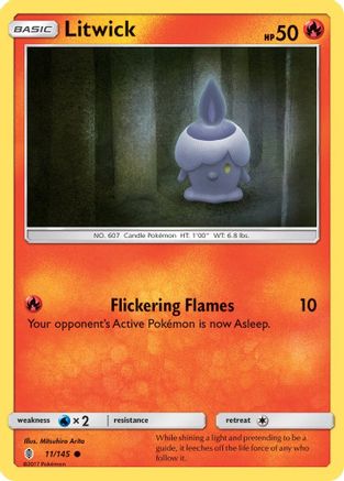 Litwick (11/145) [Sun & Moon: Guardians Rising] | Silver Goblin