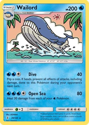 Wailord (30/145) [Sun & Moon: Guardians Rising] | Silver Goblin