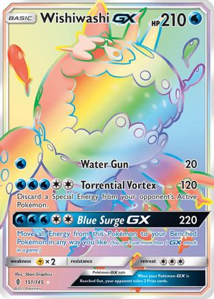 Wishiwashi GX (151/145) [Sun & Moon: Guardians Rising] | Silver Goblin