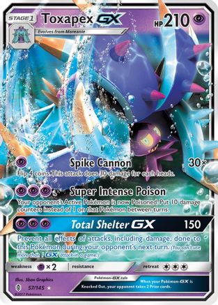 Toxapex GX (57/145) [Sun & Moon: Guardians Rising] | Silver Goblin