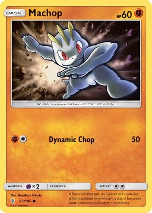 Machop (63/145) [Sun & Moon: Guardians Rising] | Silver Goblin