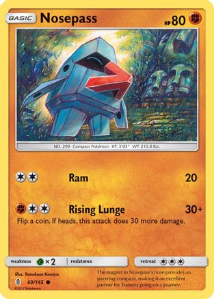 Nosepass (69/145) [Sun & Moon: Guardians Rising] | Silver Goblin