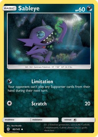 Sableye (80/145) [Sun & Moon: Guardians Rising] | Silver Goblin