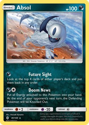 Absol (81) Reverse Holofoil - SM  Guardians Rising