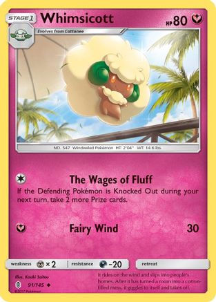 Whimsicott (91/145) [Sun & Moon: Guardians Rising] | Silver Goblin