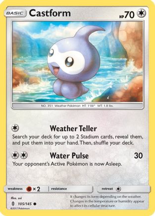 Castform (105/145) [Sun & Moon: Guardians Rising] | Silver Goblin