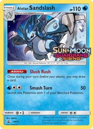 Alolan Sandslash (SM18) (Prerelease Promo) [Sun & Moon: Black Star Promos] | Silver Goblin