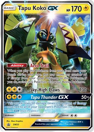 Tapu Koko GX (SM33) [Sun & Moon: Black Star Promos] | Silver Goblin