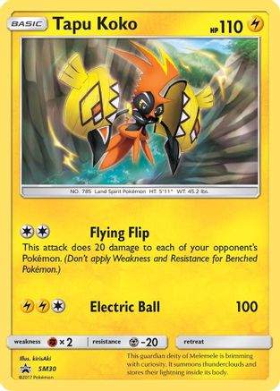 Tapu Koko - SM30 (SM30) Holofoil - SM Promos