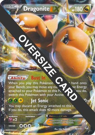 Dragonite EX (74/111) (Jumbo Card) [XY: Furious Fists] | Silver Goblin