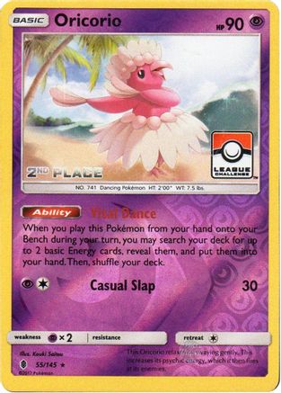 Oricorio (55/145) (League Promo 2nd Place) [Sun & Moon: Guardians Rising] | Silver Goblin