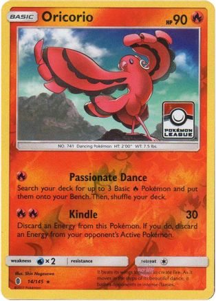 Oricorio (14/145) (League Promo) [Sun & Moon: Guardians Rising] | Silver Goblin