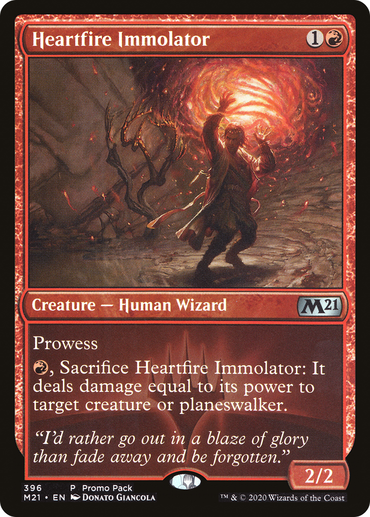 Heartfire Immolator (Promo Pack) [Core Set 2021 Promos] | Silver Goblin