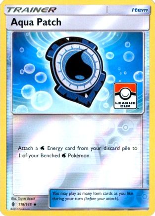 Aqua Patch (119/145) (League Promo) [Sun & Moon: Guardians Rising] | Silver Goblin