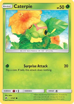 Caterpie (1/147) [Sun & Moon: Burning Shadows] | Silver Goblin